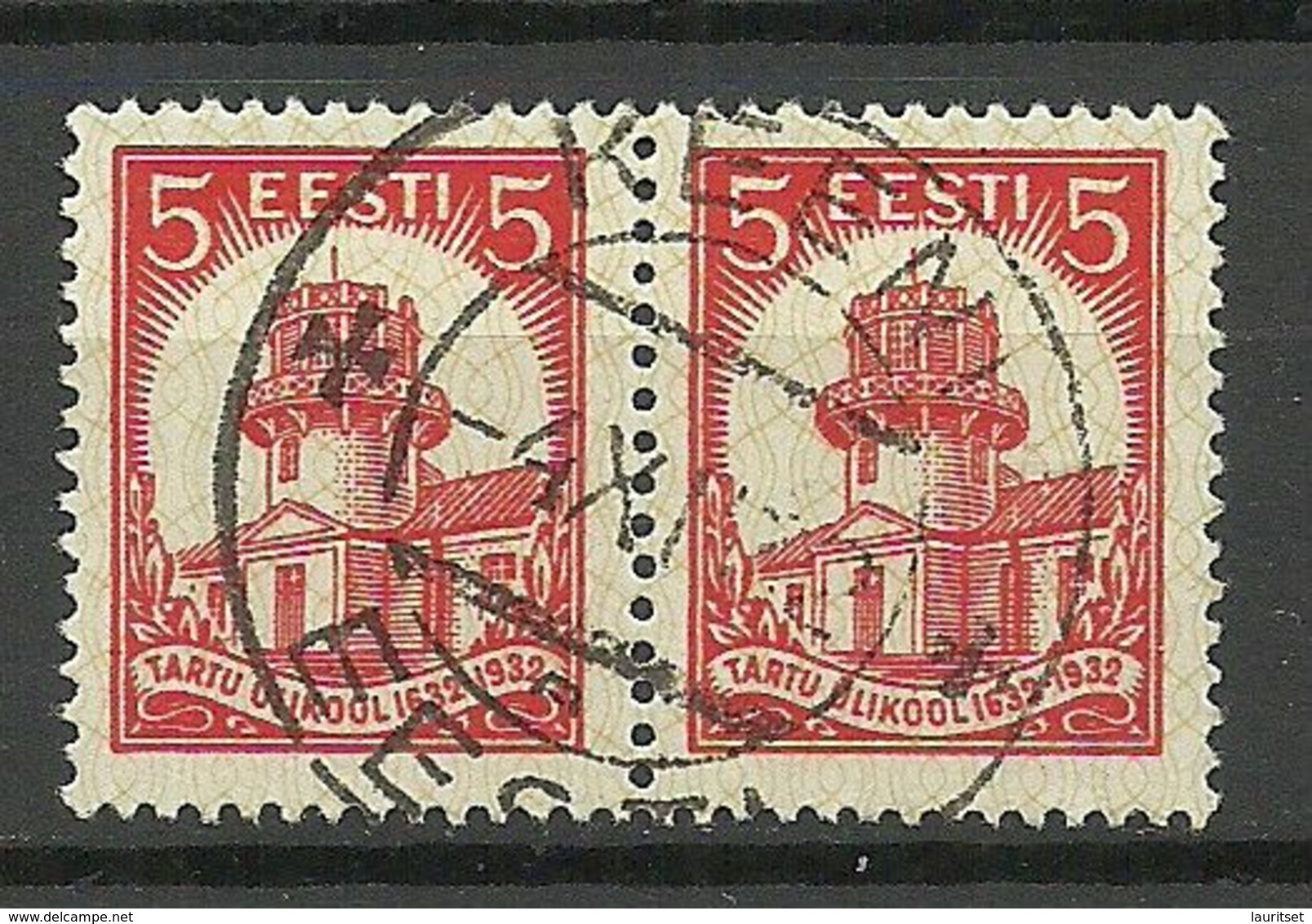 Estland Estonia 1932 O KEENI Michel 94 As Pair - Estland