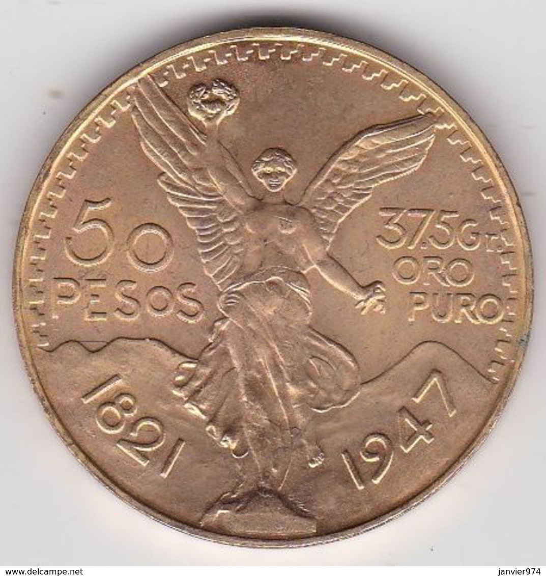 Mexique. 50 Pesos Or 1947 Contrefaite. 23,4g. Fausse. Fake - Mexique