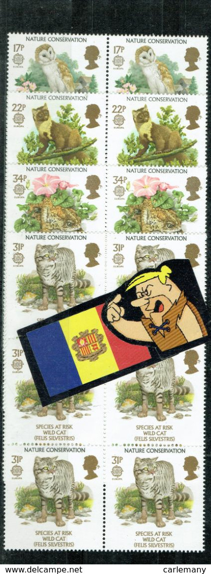 GB  GRAND BRETANYA BRITIS EMPIRE 1985   PROTECTION NATURE  1 SET 4V. EUROPA - Zonder Classificatie