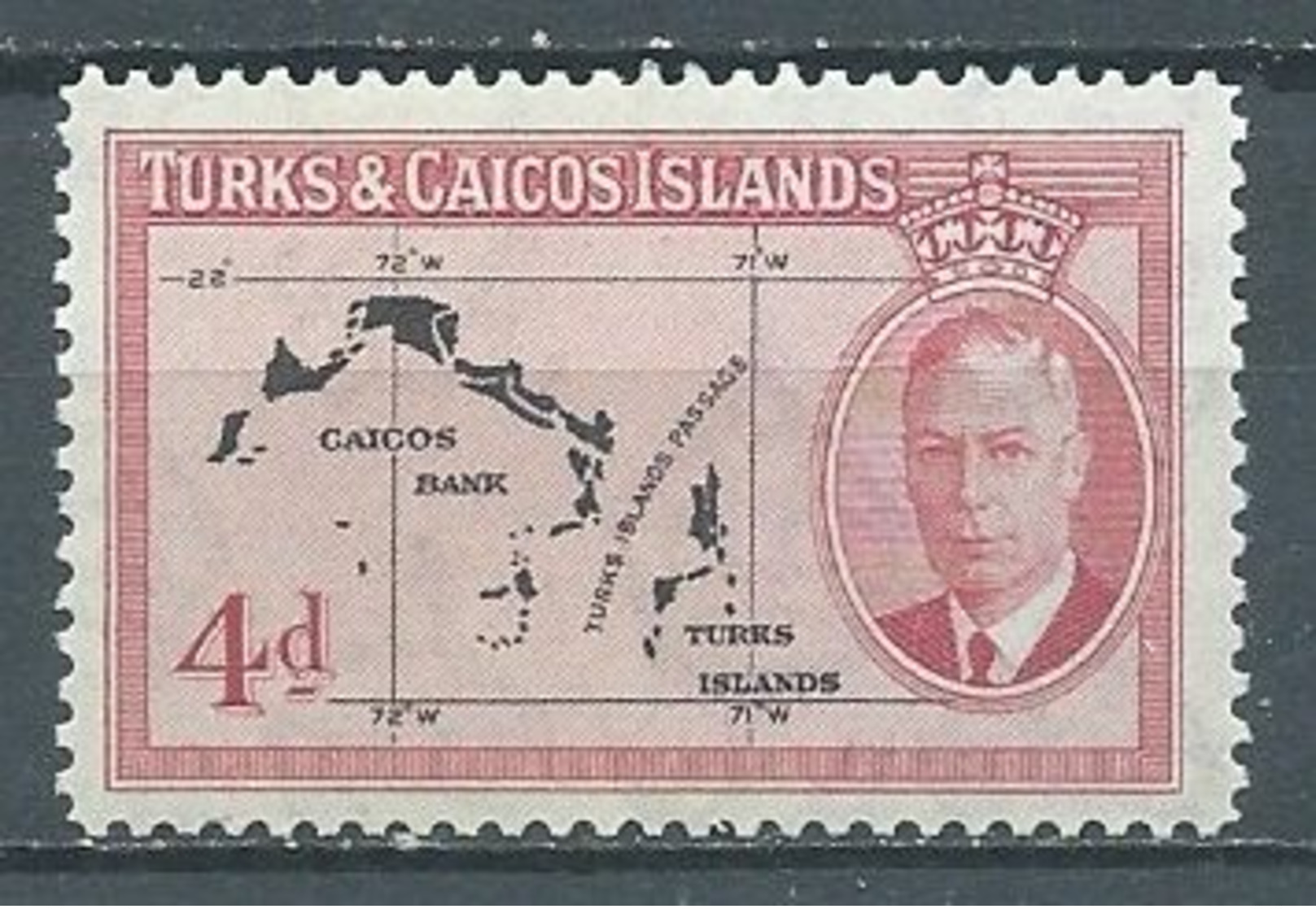 Turks & Caïcos YT N°153 Carte Des Iles Neuf ** - Turks & Caicos
