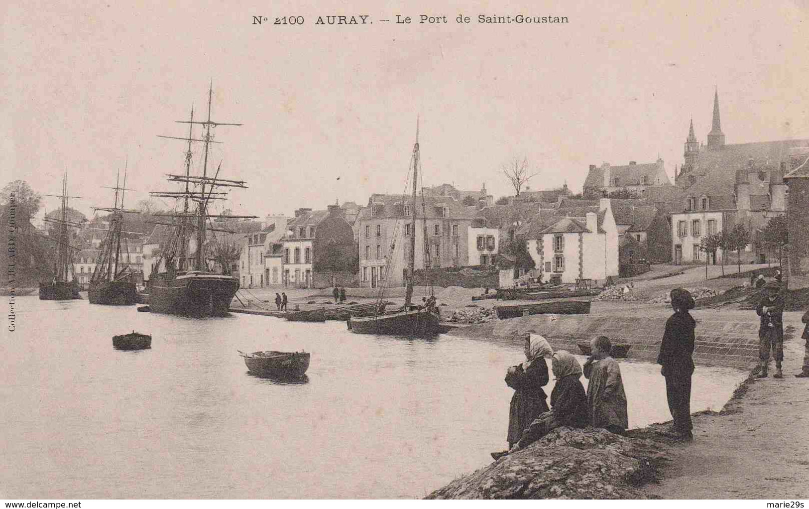 56 AURAY Le Port De Saint-Goustan ; Chalutiers, Canots - Animée - Auray