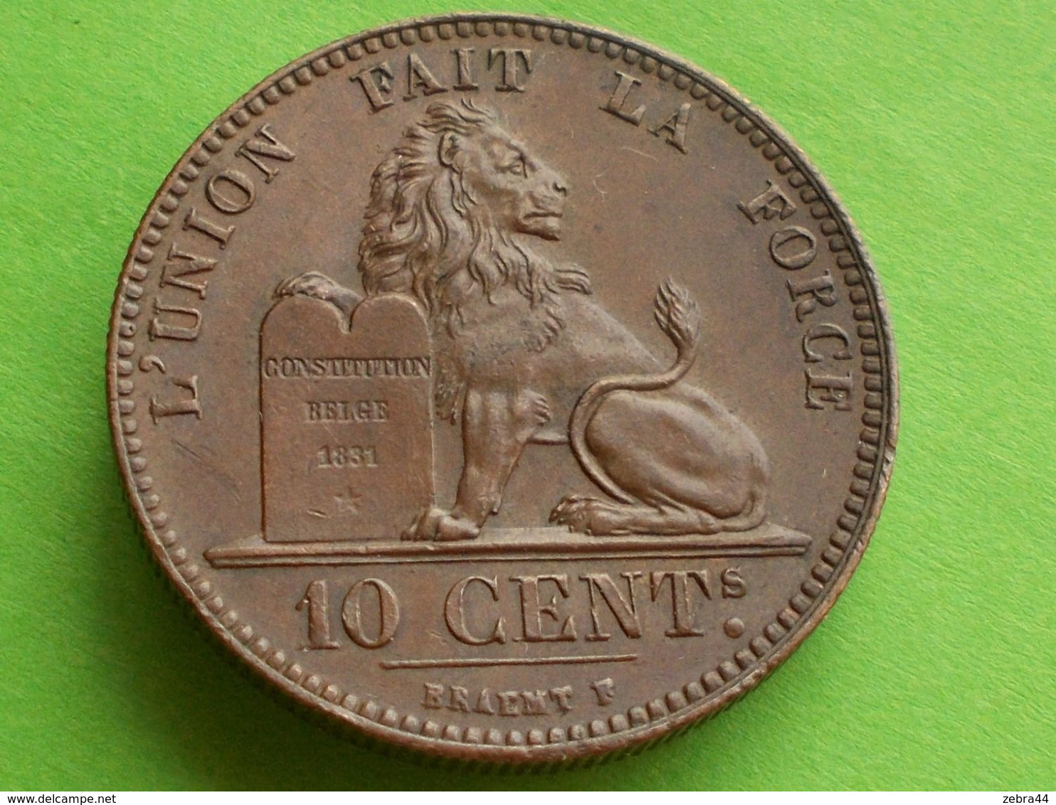 RARE, 10 Cts  BELGIQUE: 1847/37 ( 135.000 EXEMPLAIRES . - 10 Centimes