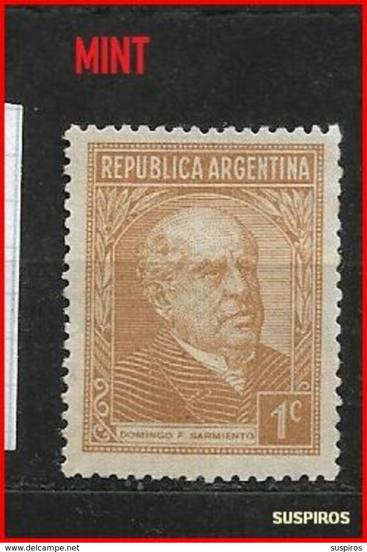 ARGENTINA 1935 Argentini Famosi Domingo Faustino Sarmiento (1811-1888),    GJ  737    MINT - Nuevos