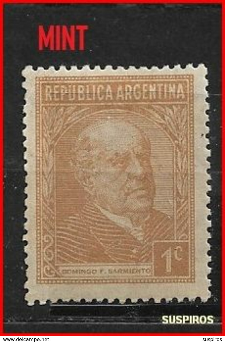 ARGENTINA 1935 Argentini Famosi Domingo Faustino Sarmiento (1811-1888),    GJ  737    MINT - Nuevos