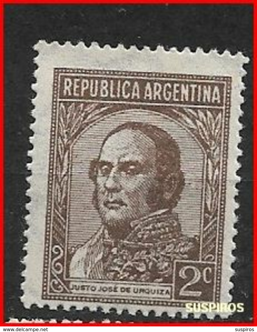 ARGENTINA 1935 Argentini Famosi   JUSTO JOSE DE URQUIZA  ** - Nuevos