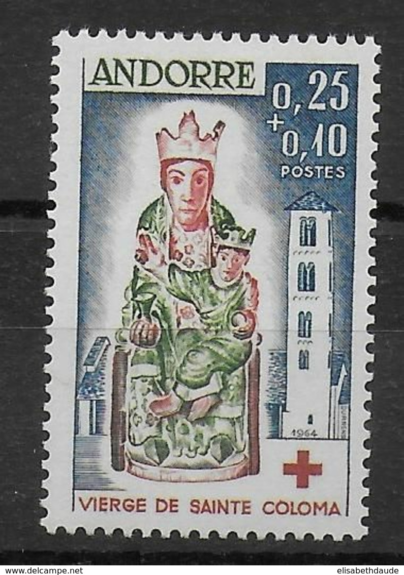 ANDORRE - 1964 - YVERT N°172 ** MNH - COTE = 35 EUR. - CROIX-ROUGE - Neufs