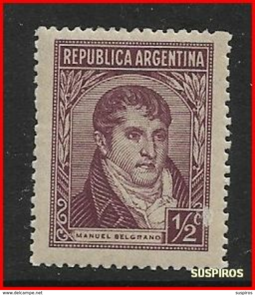 ARGENTINA 1935 Argentini Famosi       MANUEL BELGRANO MINT GJ 736 WM 9 O  MINT - Unused Stamps