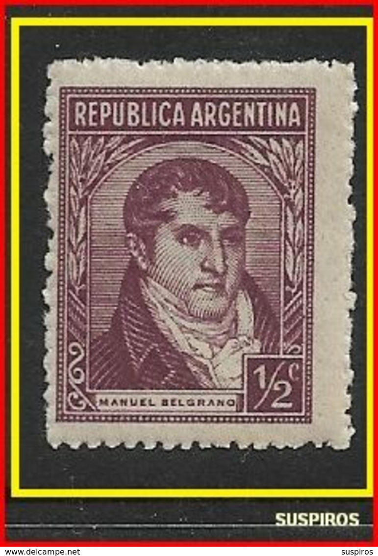 ARGENTINA 1935 Argentini Famosi       MANUEL BELGRANO MINT NO WATERMARK  MINT - Ungebraucht