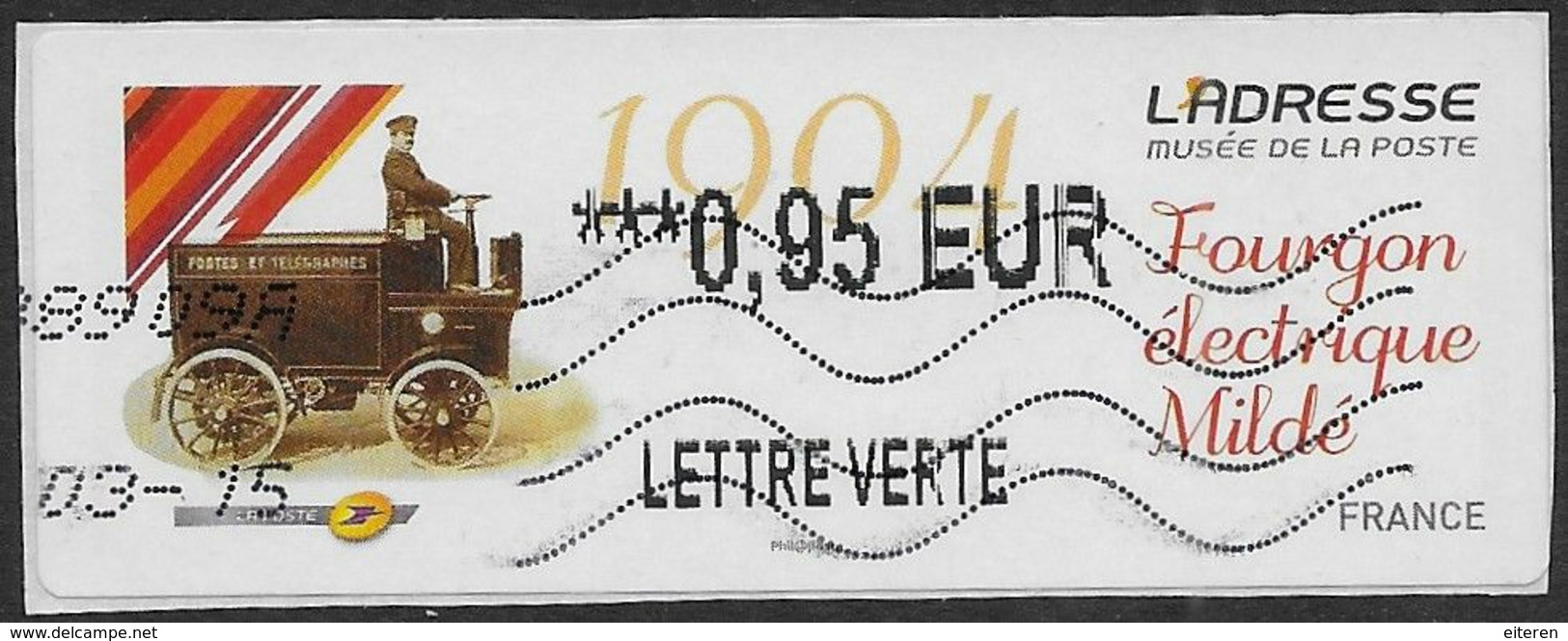 2012 - L'Adresse Musée De La Poste - Forgon Electrique Milde - Oblitéré - 2010-... Illustrated Franking Labels