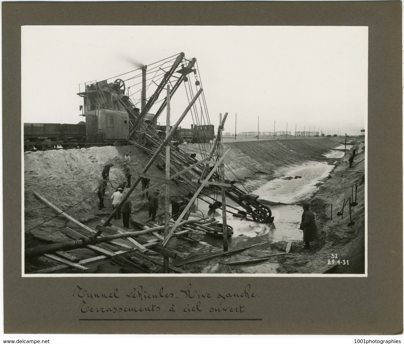 Anvers, Travaux Du Tunnel Sous L'Escaut, Finitions, éclairage, Inauguration, 25 Tirages Originaux D'époque. FG1748 - Lieux