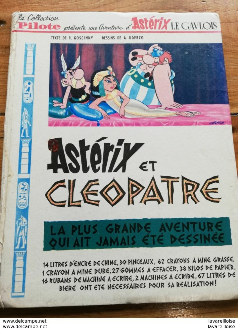 ASTERIX ET CLEOPATRE 1ERE EDITION ORIGINALE 1965 A VOIR !! - Asterix