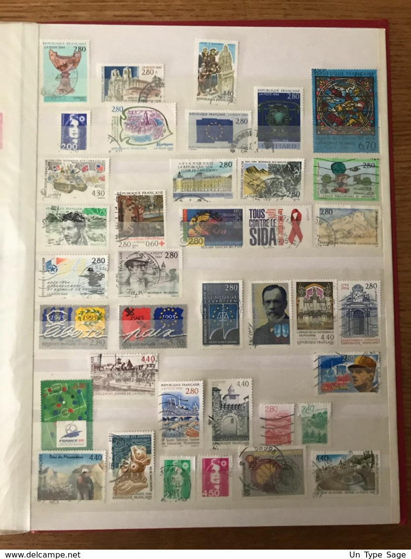 France, Lot collection en classeur 32 pages - OBLITERES - entre 1900 et 2005 - (33 photos) - (L096)