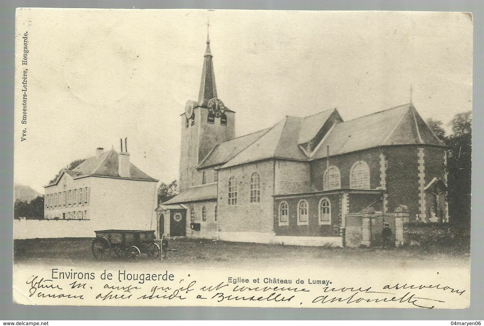 ***  ENVIRONS De HOUGAERDE  ***  -  Eglise Et Château De Lumay - Hoegaarden