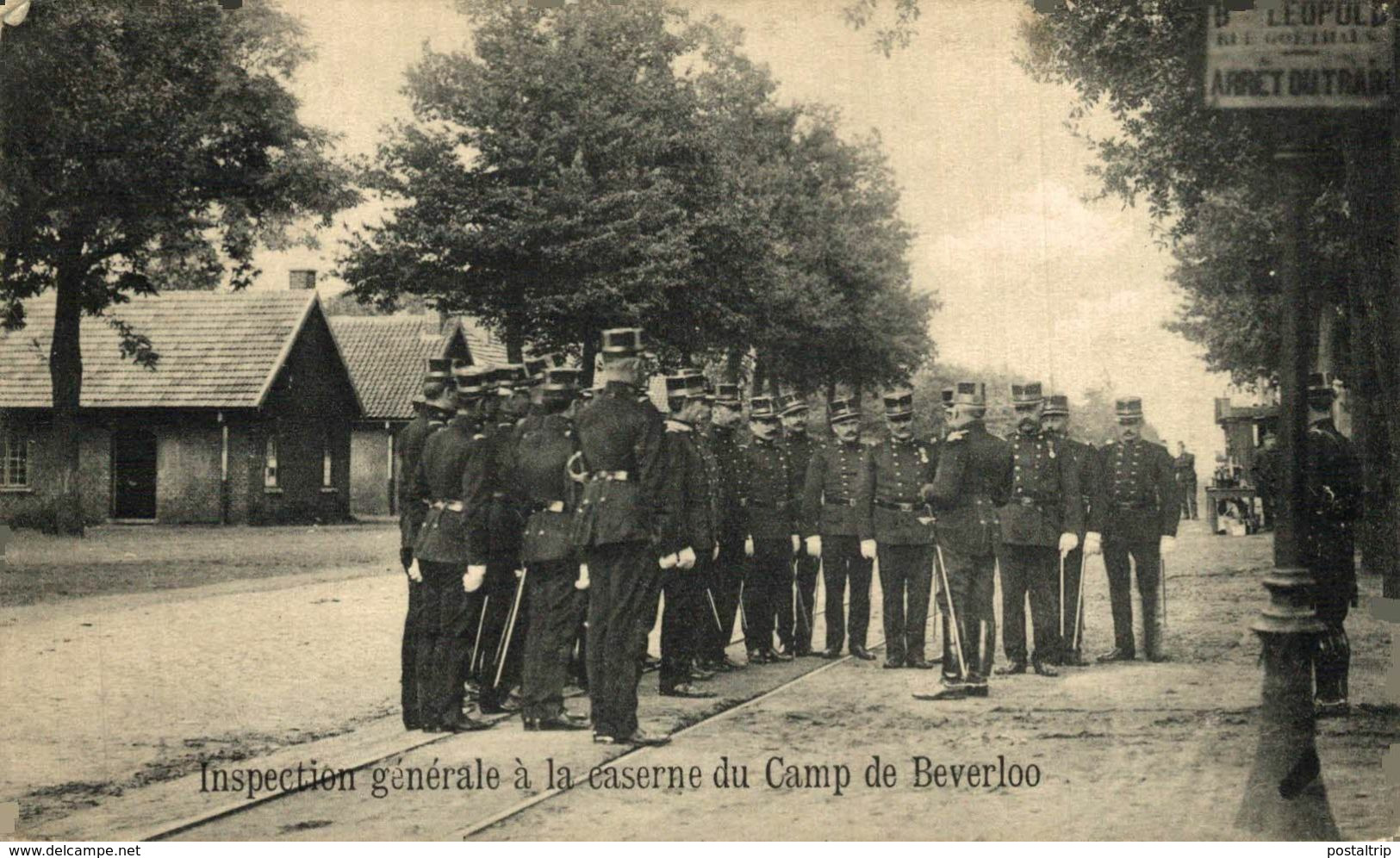INSPECTION GÉNÉRALE À LA CASERNE DU CAMP DE BEVERLOO. CAMP DE BEVERLOO KAMP LEOPOLDSBURG BOURG LEOPOLD WWICOLLECTION - Leopoldsburg (Beverloo Camp)