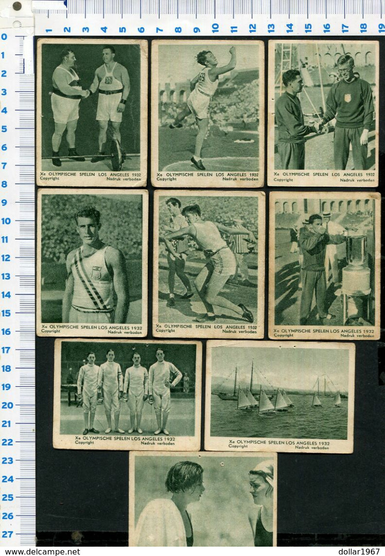 27 Stuks : Olympisch Spelen LA - Los Angeles 1932.-   Used , 2 Scans For Condition. (Originalscan !! ) - Trading-Karten