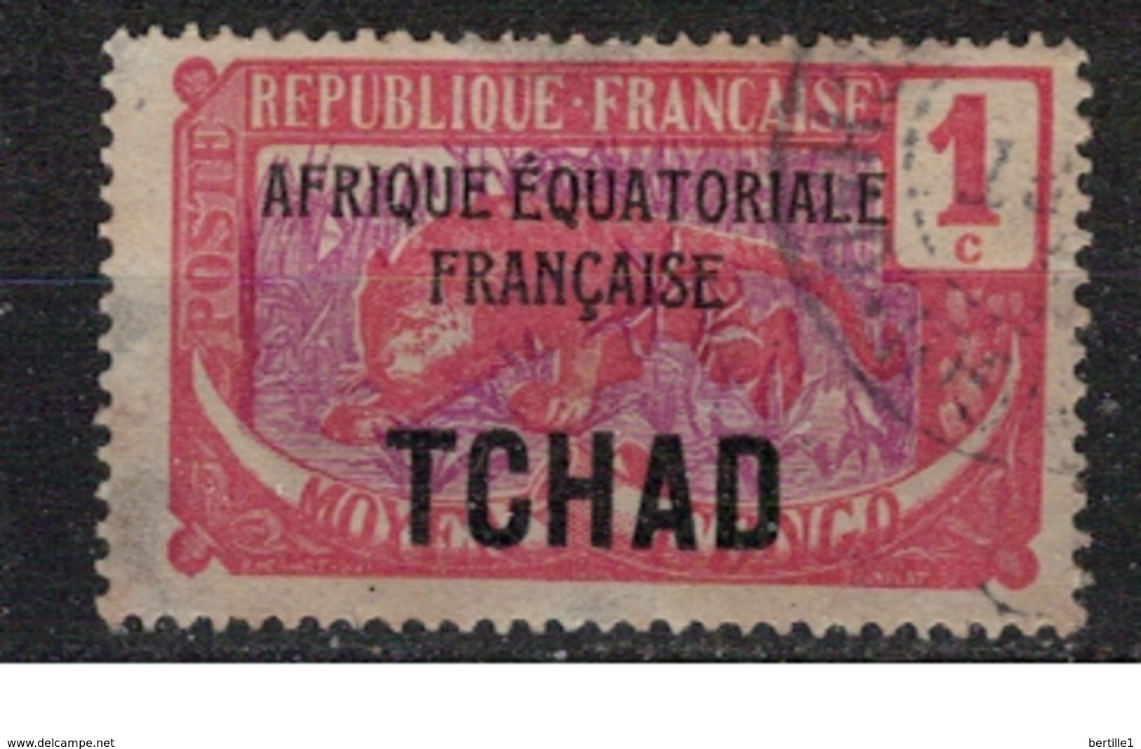 TCHAD       N°  YVERT :     19       OBLITERE       ( OB   9 / 05 ) - Used Stamps