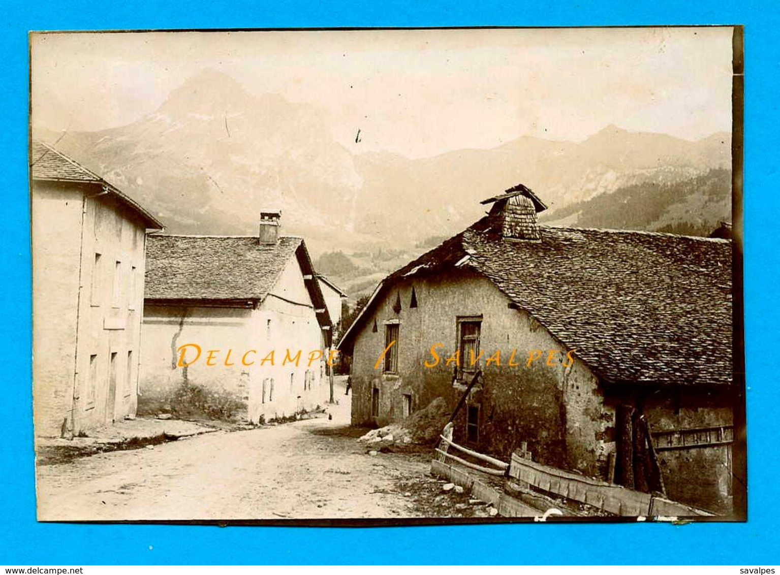 Haute-Savoie * Bernex Et La Dent D’Oche (route D’Evian Les Bains) * Photo Vers 1900 - Voir Scans - Luoghi