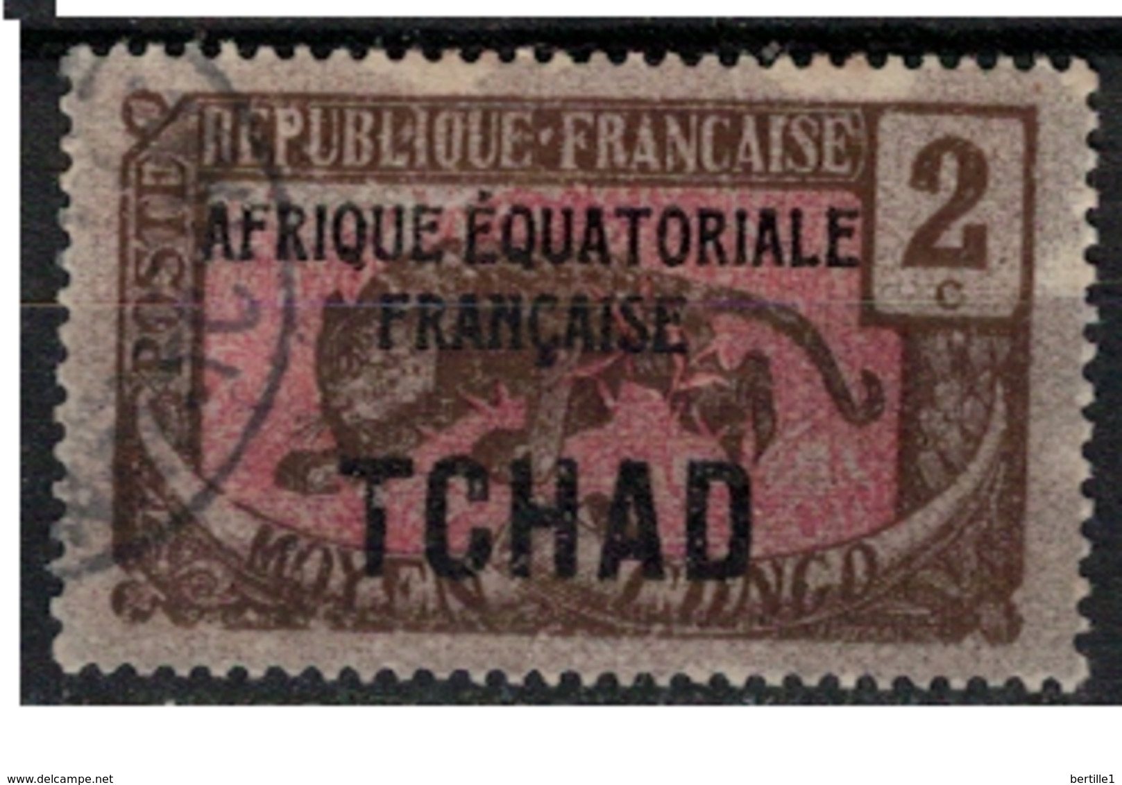 TCHAD       N°  YVERT :     20  ( 1 )   OBLITERE       ( OB   9 / 05 ) - Used Stamps