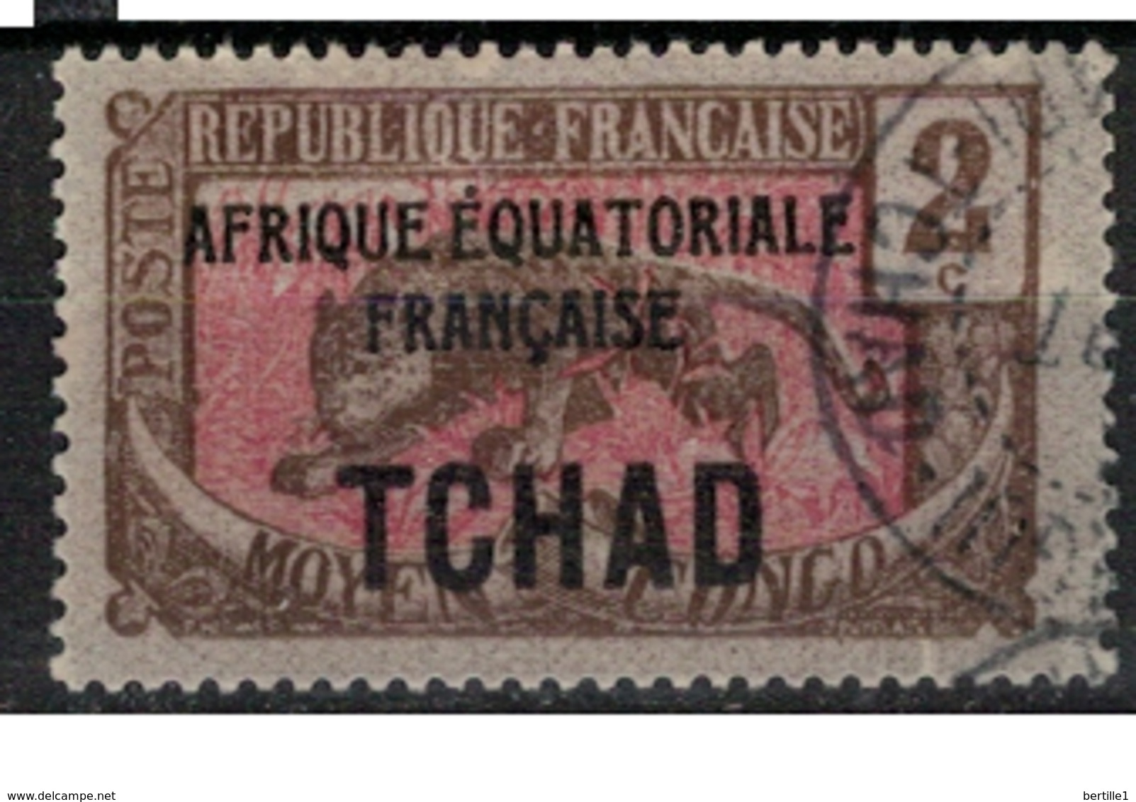 TCHAD       N°  YVERT :     20  ( 4 )   OBLITERE       ( OB   9 / 05 ) - Used Stamps