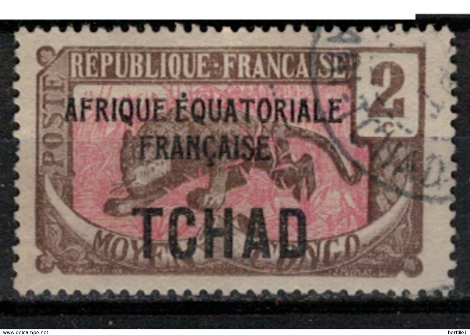 TCHAD       N°  YVERT :     20  ( 8 )   OBLITERE       ( OB   9 / 05 ) - Used Stamps