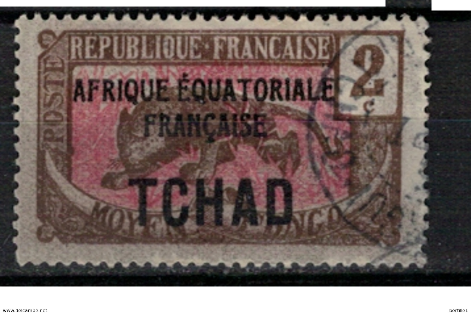 TCHAD       N°  YVERT :     20  ( 9 )   OBLITERE       ( OB   9 / 05 ) - Used Stamps