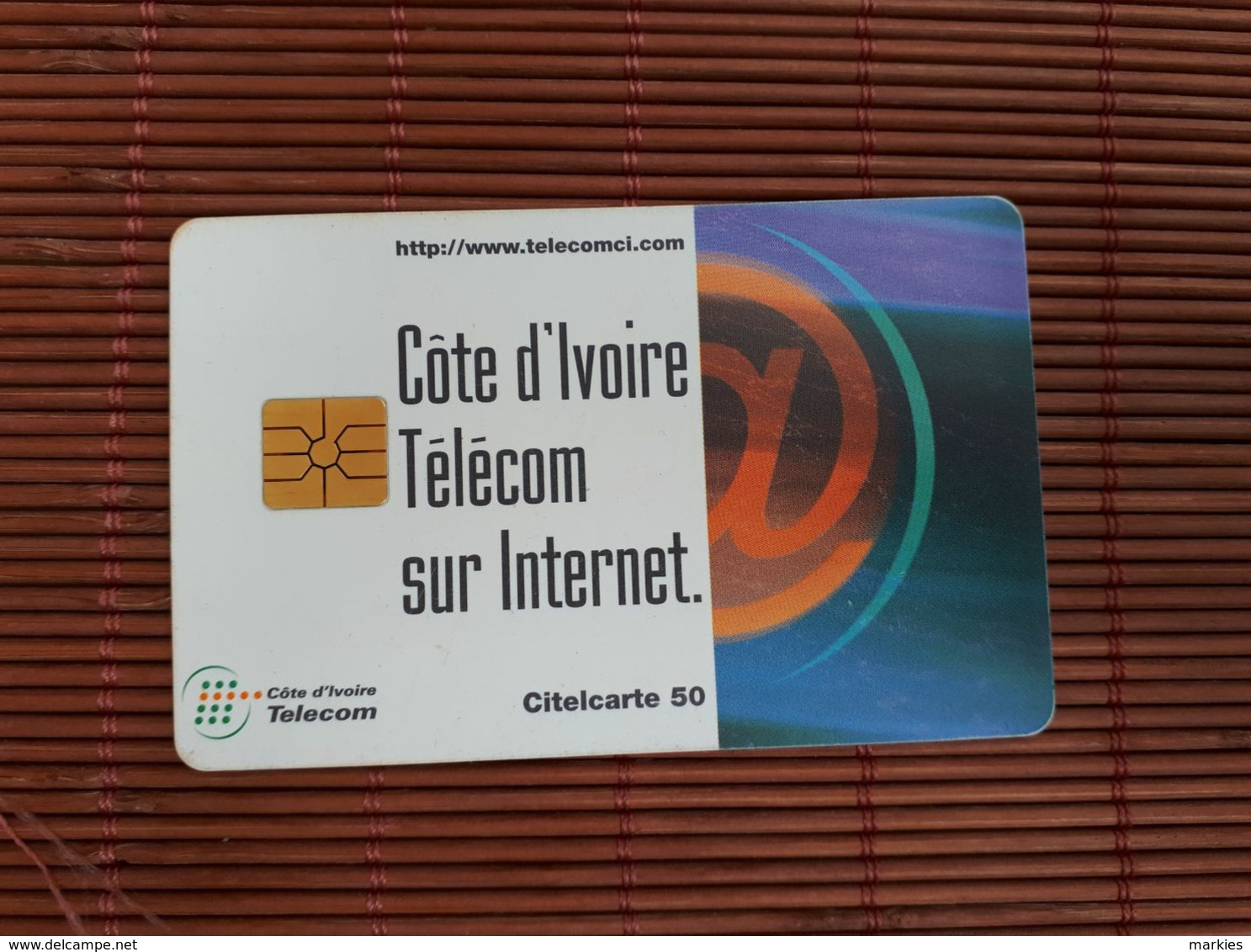 Phonecard 50 Units Used  Rare - Ivoorkust