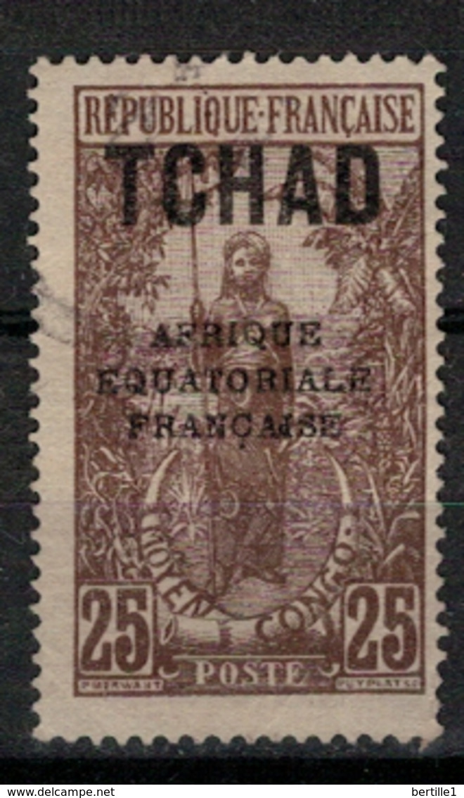 TCHAD       N°  YVERT :     26  ( 7 ) OBLITERE       ( OB   9 / 05 ) - Used Stamps