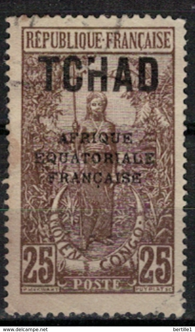 TCHAD       N°  YVERT :     26  ( 8 ) OBLITERE       ( OB   9 / 05 ) - Used Stamps