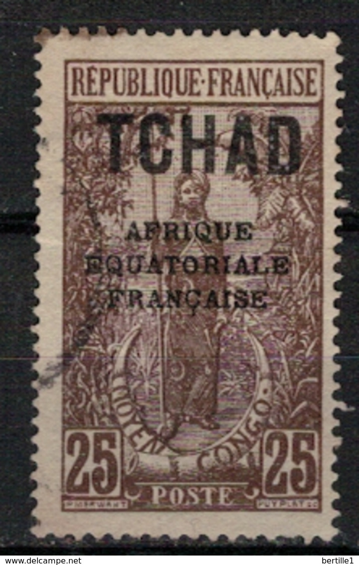 TCHAD       N°  YVERT :     26  ( 9 ) OBLITERE       ( OB   9 / 05 ) - Used Stamps