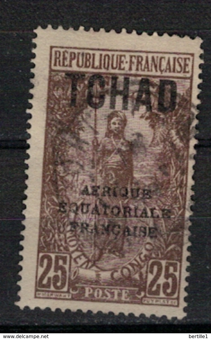 TCHAD       N°  YVERT :     26  ( 12 ) OBLITERE       ( OB   9 / 05 ) - Used Stamps