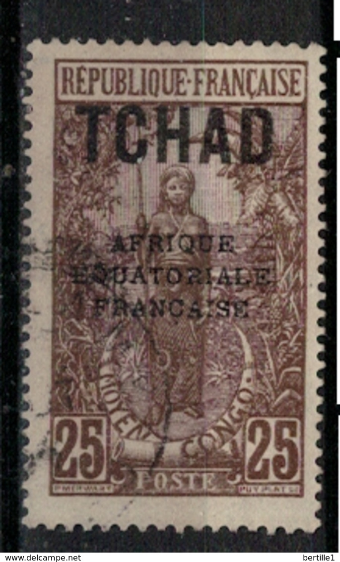 TCHAD       N°  YVERT :     26  ( 14 ) OBLITERE       ( OB   9 / 05 ) - Used Stamps