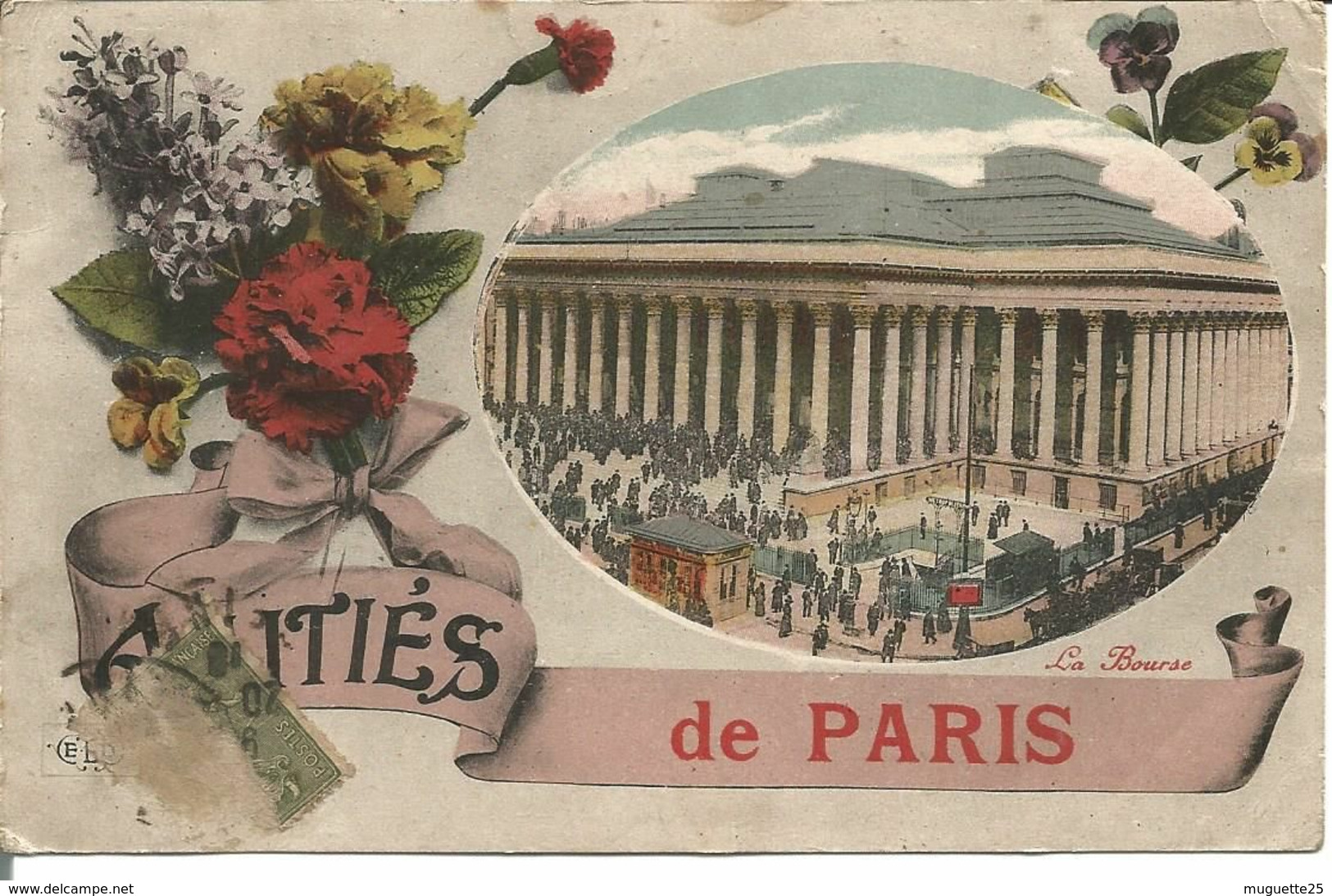 Amitiés De PARIS La Bourse - Souvenir De...