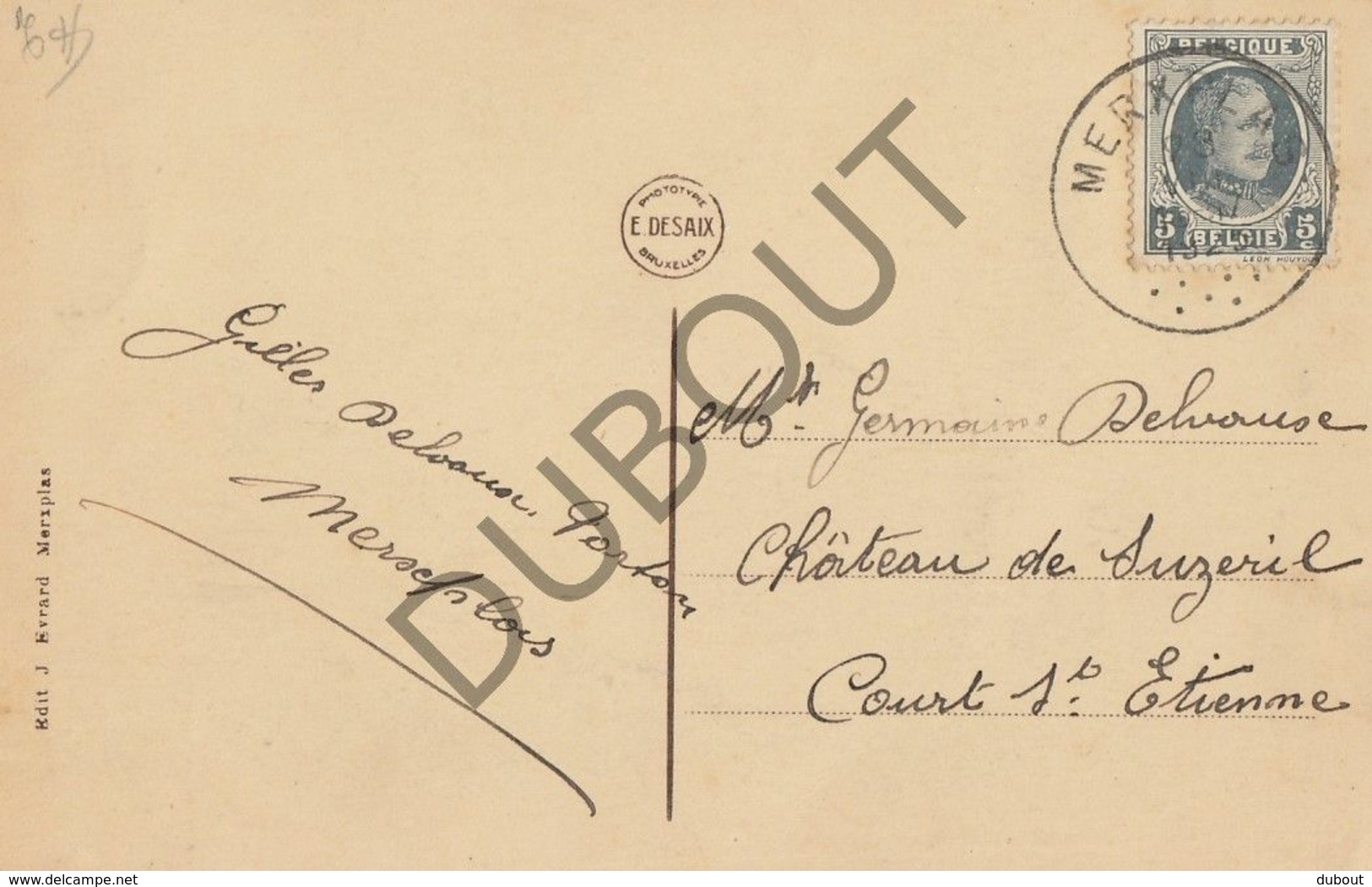 Postkaart - Carte Postale MERKSPLAS COLONIE - Dréve De La Chapelle - Kapeldreef   (B861) - Merksplas