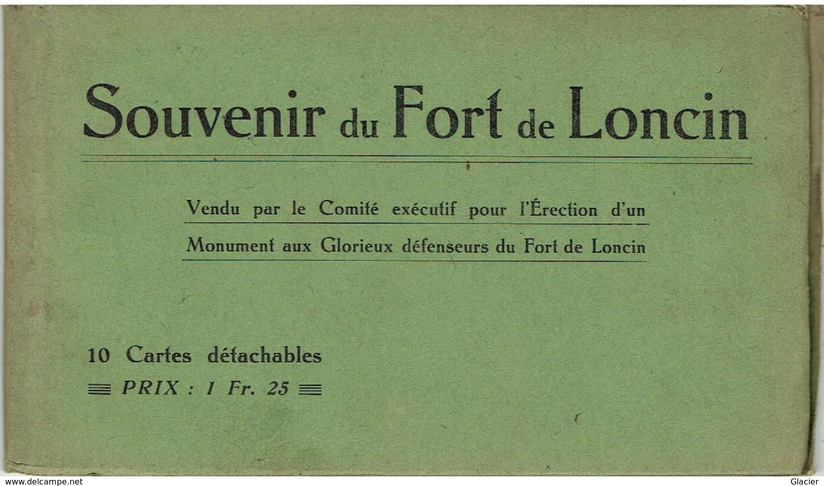 Souvenir U Fort De LONCIN - Carnet 10 Cartes Détachables - Complet - Ans