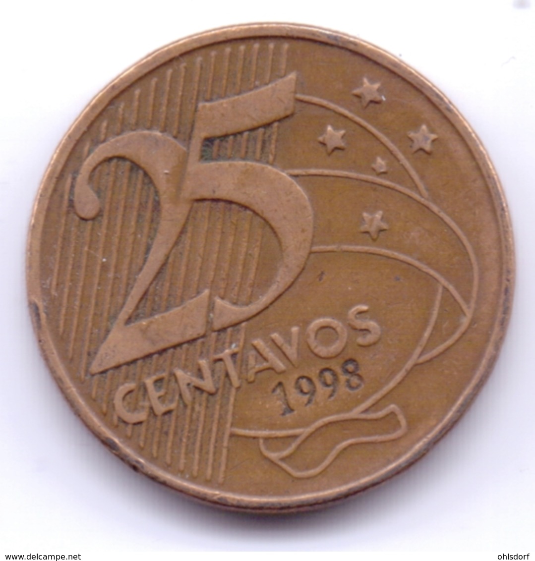 BRASIL 1998: 25 Centavos, KM 650 - Brésil