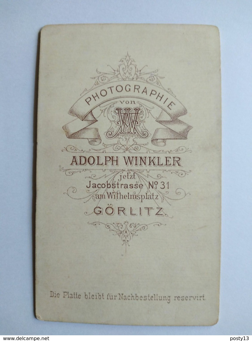 Photo CDV Militaire Allemand - Superbe Barbe - Photo Winkler GORLITZ TBETBE - Krieg, Militär