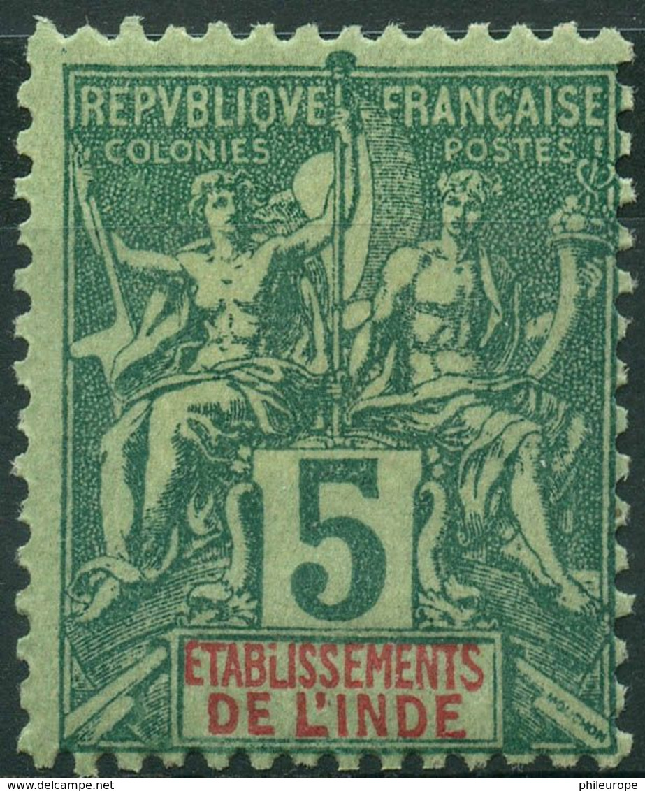 Inde (1892) N 4 * (charniere) - Otros & Sin Clasificación