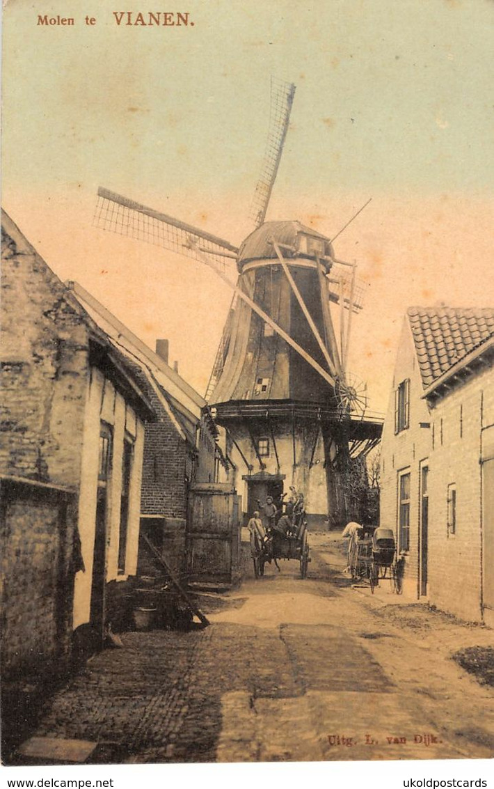 CPA -  Pays Bas, VIANEN, Molen, Windmill - 1908 - Sonstige & Ohne Zuordnung