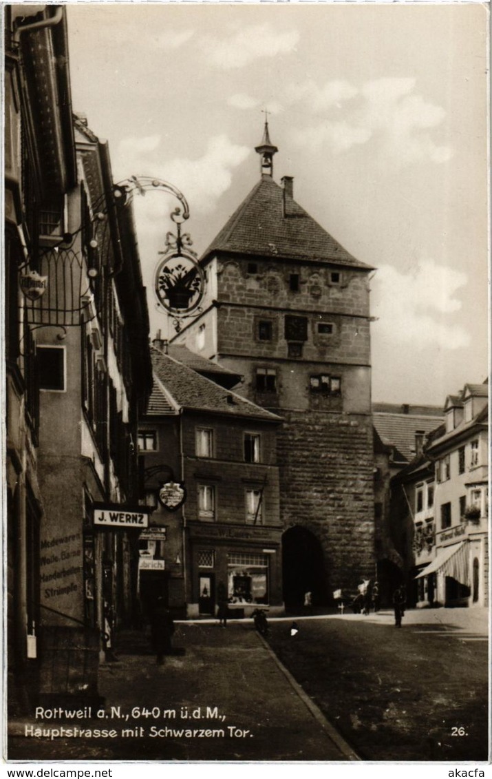 CPA AK Rottweil A. N. Hauptstrasse Mit Schwarzem Tor (922357) - Rottweil