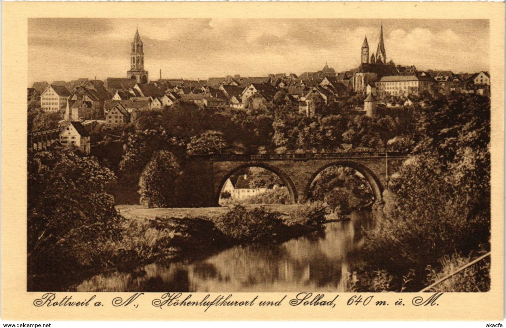 CPA AK Rottweil A. N. Hohenluftkurort U. Solbad (922382) - Rottweil