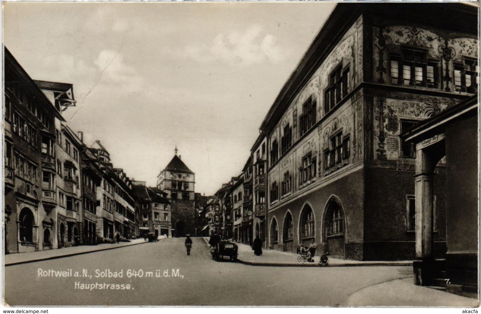 CPA AK Rottweil A. N. Hauptstrasse (922398) - Rottweil