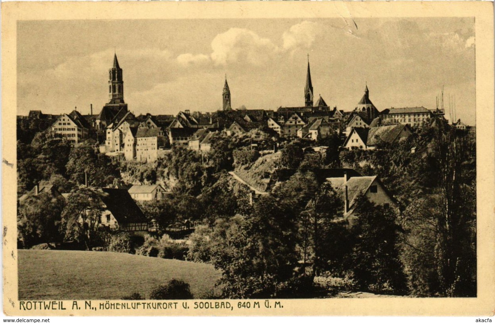 CPA AK Rottweil A. N. Hohenluftkurort U. Soolbad (922400) - Rottweil