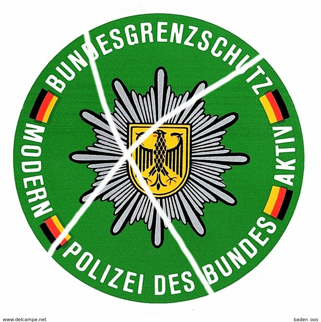 Bundesgrenzschutz Rontière RFA/RDA (Autocollant) - Police