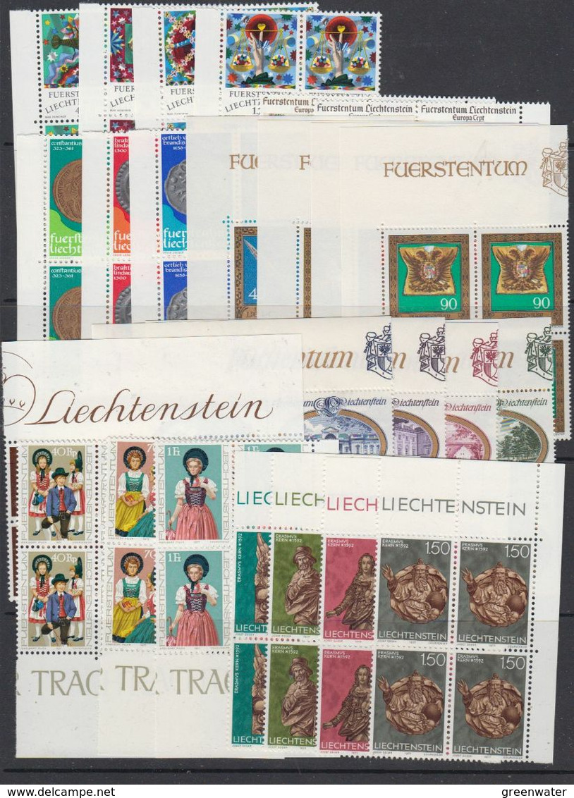 Liechtenstein 1977 Year Bl Of 4 (see Scan) ** Mnh (49995) - Années Complètes
