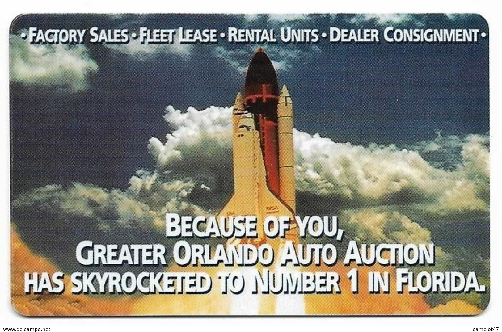 Great Orlando U.S.A., Rocket, Prepaid Phone Card, SAMPLE # Gorlando-1 - Espace