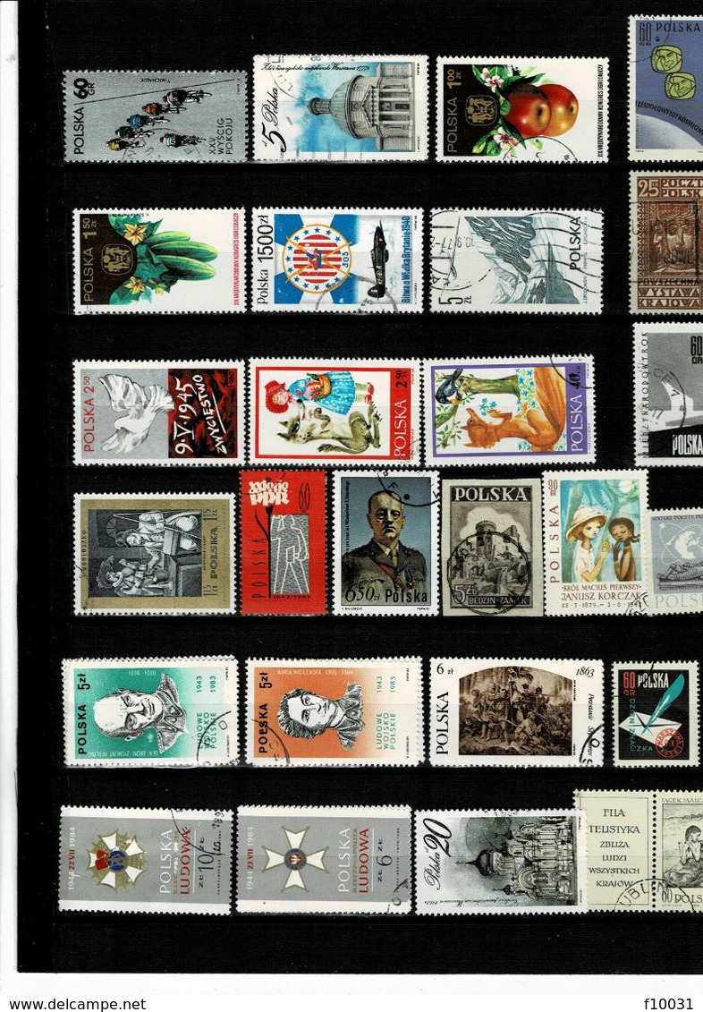 Philatélie Timbres POLOGNE (374 timbres ** & °) à 15 % de la cote Y&T