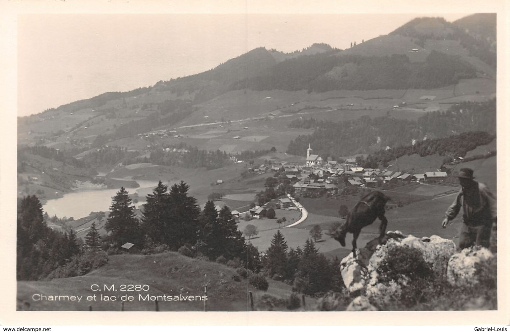 Charmey Et Le Lac De Montsalvens - Berger - Chèvre - Charmey