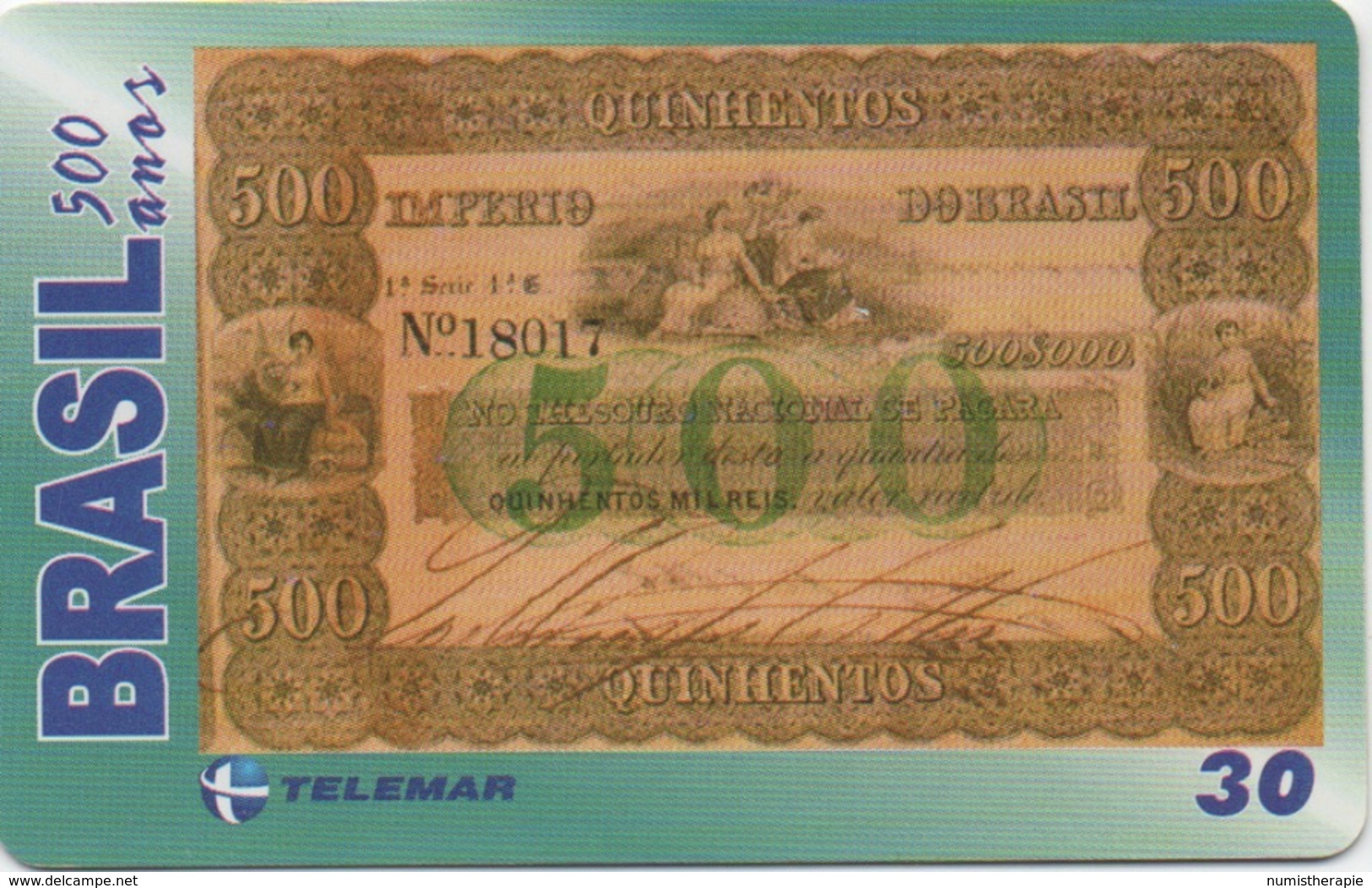 Brésil : Série De 500 Ans : Billet De Banque 1867 - Francobolli & Monete