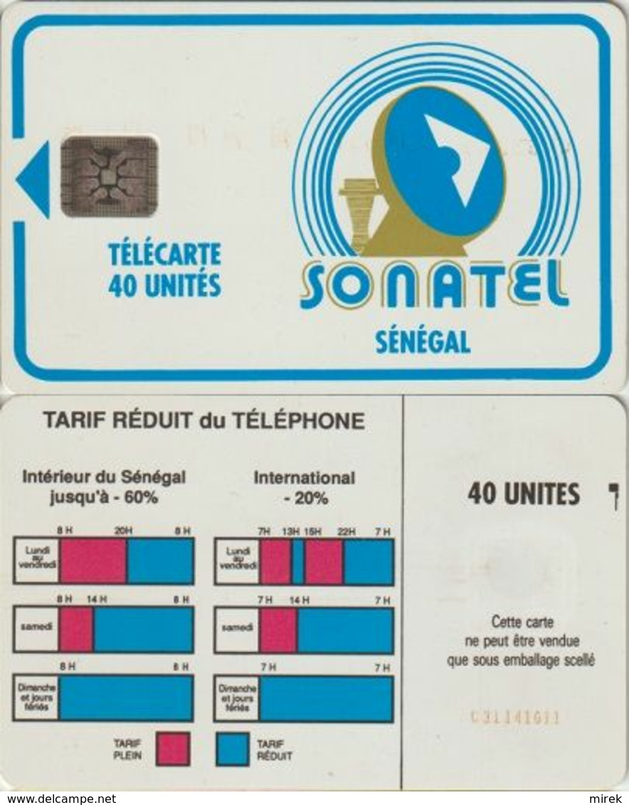 395/ Senegal; P3. Logo, 40 Ut., SC4, C31141011 - Sénégal