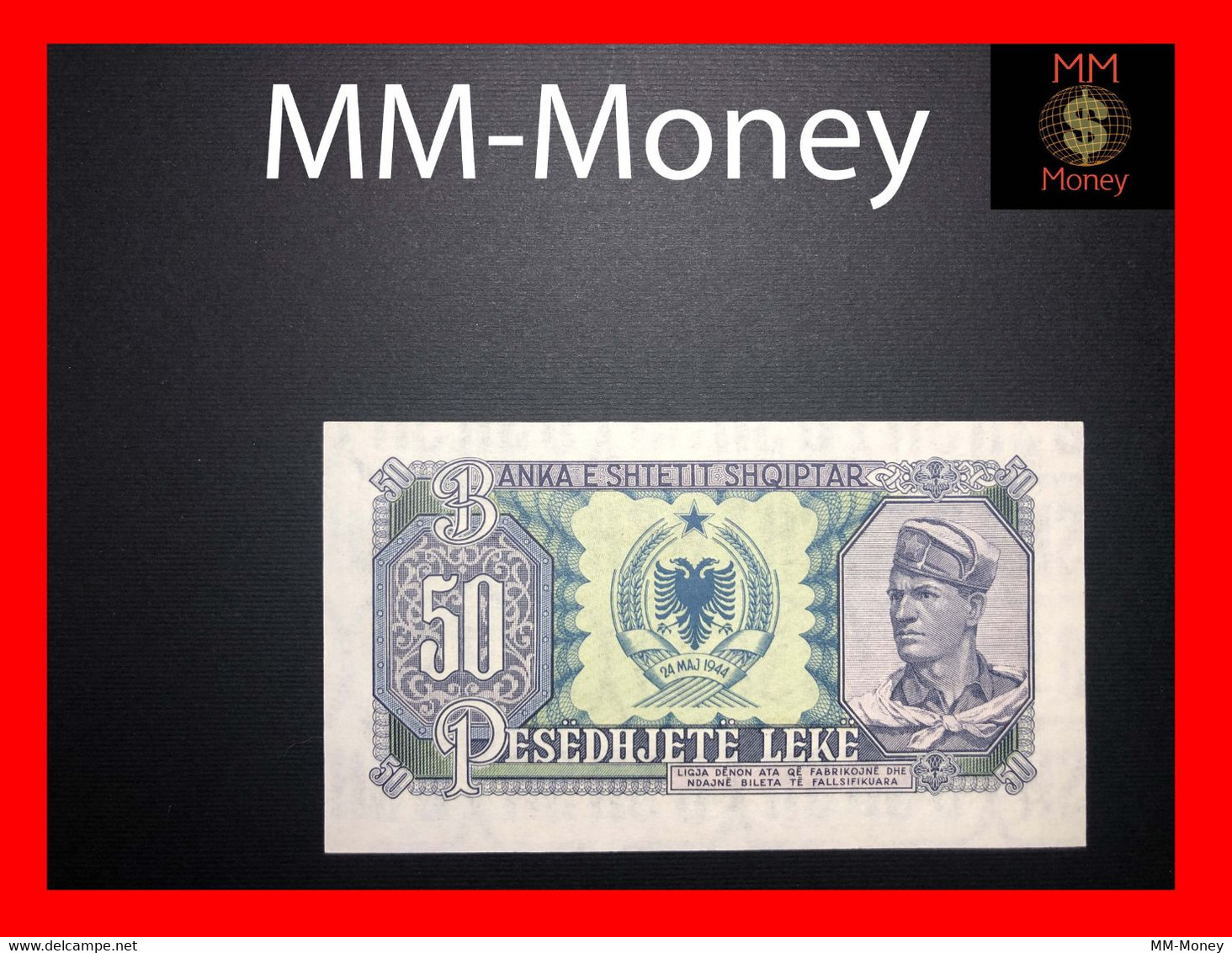 Albania 50 Leke 1957 P. 29 UNC   [MM-Money] - Albania